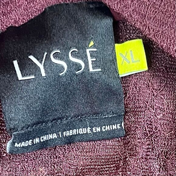 Lyssé Burgundy Women's Sheer Open Front Kimono Cardigan XL - Picture 8 of 12